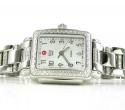 Ladies michele deco mini diamond white stainless steel watch 0.36ct