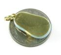 14k yellow gold enamel diamond baby shoe pendant 0.01ct