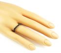 Ladies 14k black gold black diamond wedding band 0.39ct