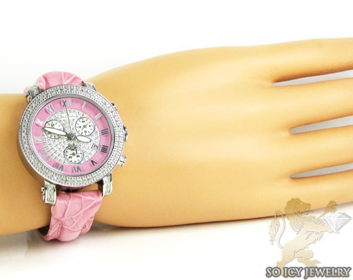 Ladies passion pink joe rodeo diamond watch 0.60ct - Image 5