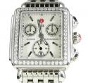 Ladies michele deco day diamond white stainless steel watch 1.08ct