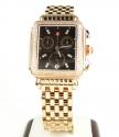 Ladies michele deco date & day diamond rose gold stainless steel watch 0.66ct