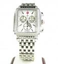 Ladies michele xl deco day diamond white stainless steel watch 0.67ct