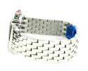 Ladies michele xl deco day diamond white stainless steel watch 0.67ct