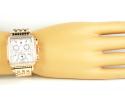 Ladies michele deco date & day diamond rose gold stainless steel watch 0.66ct