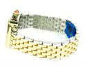Ladies michele deco date & day diamond tri-tone stainless steel watch 0.66ct