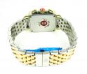 Ladies michele deco date & day diamond tri-tone stainless steel watch 0.66ct