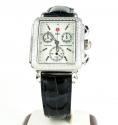 Ladies michele deco date diamond white stainless steel watch 0.60ct