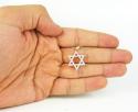 Unisex star of david diamond pendant 1.10ct