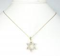 Unisex star of david diamond pendant 1.10ct