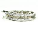 Ladies 14k white gold champagne & white diamond semi mount ring 2.36ct