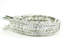Ladies 14k white gold diamond semi mount ring 2.17ct