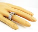Ladies 14k white gold diamond semi mount ring 2.17ct