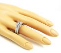 Ladies 14k white gold diamond semi mount ring 1.06ct
