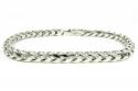 10k white gold solid franco link bracelet 8.75 inches 5.25mm