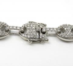 Mens 14k white gold diamond gucci 9mm link chain 18-30 inches 12.50ct