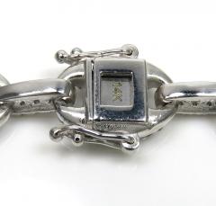 Mens 14k white gold diamond gucci 9mm link chain 18-30 inches 12.50ct