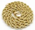 10k yellow gold smooth rope chain 20-30 inch 5mm