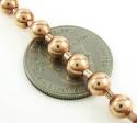 925 rose sterling silver ball link chain 36 inch 6mm