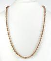 925 rose sterling silver ball link chain 36 inch 6mm
