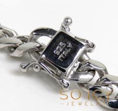 925 white sterling silver miami link bracelet 8 inch 7mm