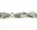 925 white sterling silver miami link bracelet 9 inch 6 mm