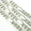 925 sterling silver figaro link chain 30 inch 7.40mm