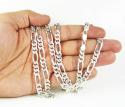 925 sterling silver figaro link chain 30 inch 7.40mm