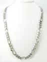 925 sterling silver figaro link chain 30 inch 10.50mm