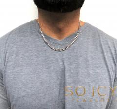 925 sterling silver miami link chain 18-30 inch 7mm