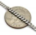 925 sterling silver miami link chain 20-26 inches 3.50mm