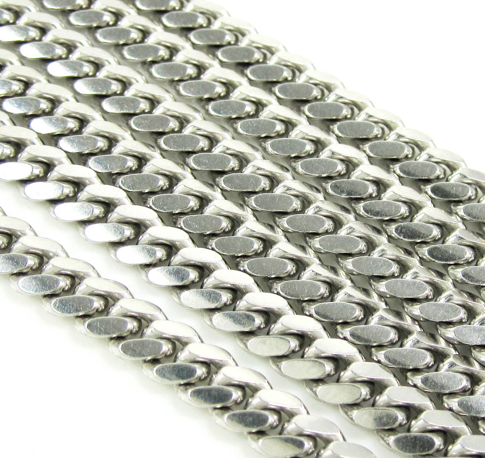 925 sterling silver miami link chain 20-26 inches 5mm