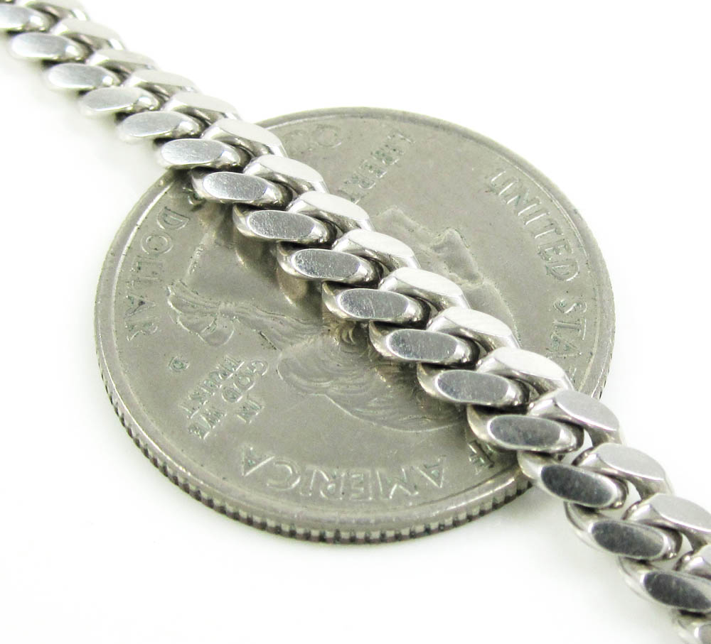 925 sterling silver miami link chain 20-26 inches 5mm