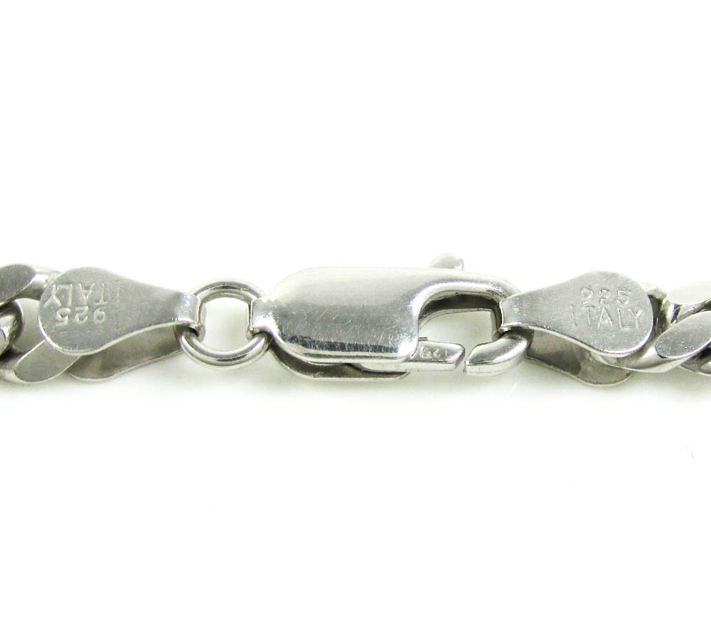 925 sterling silver miami link chain 20-26 inches 5mm