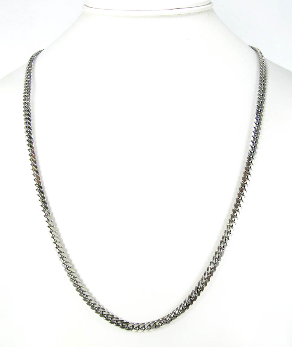 925 sterling silver miami link chain 20-26 inches 5mm