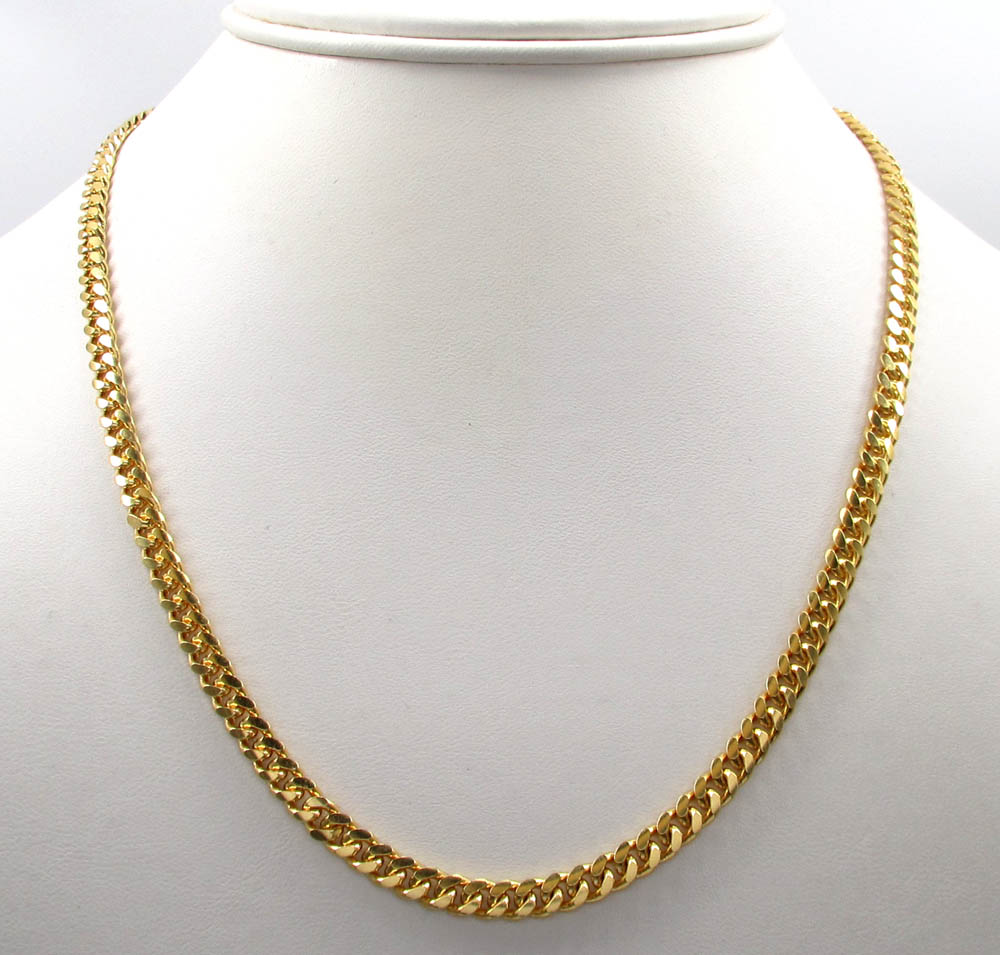 925 sterling silver miami link chain 18-26 inches 4mm