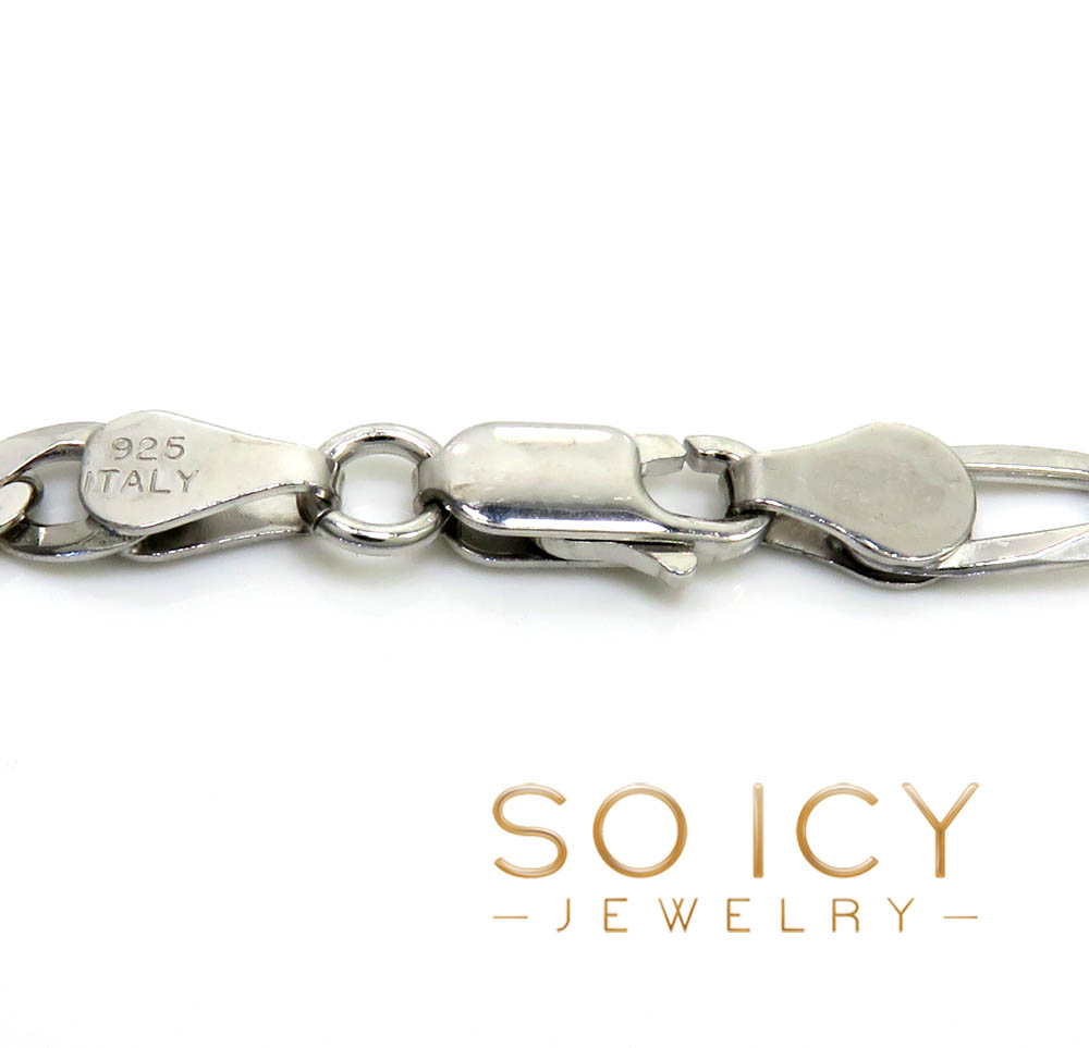 925 sterling silver figaro link chain 18-24 inch 5mm