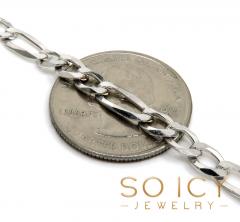 925 sterling silver figaro link chain 18-24 inch 5mm