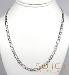925 sterling silver figaro link chain 18-24 inch 5mm