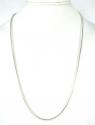 925 white sterling silver snake link chain 24 inch 2.40mm