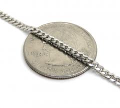 925 sterling silver miami link chain 20-26 inches 2.50mm
