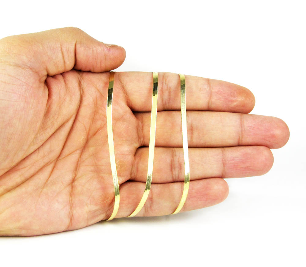 Buy 10k Yellow Gold Herringbone Chain 1624 Inch 2.70mm Online at SO