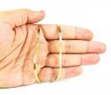 10k yellow gold herringbone chain 18-22 inch 3.50mm