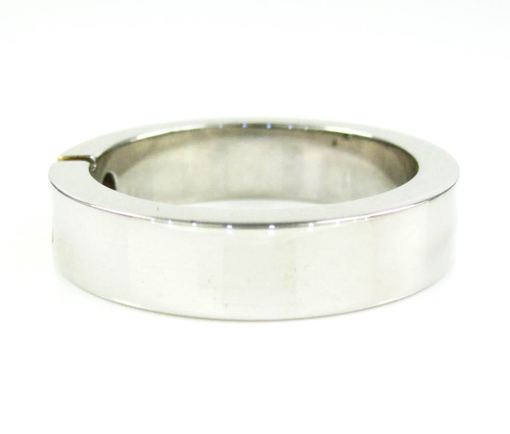 Baraka 18k rose & white gold diamond wedding band 0.08ct