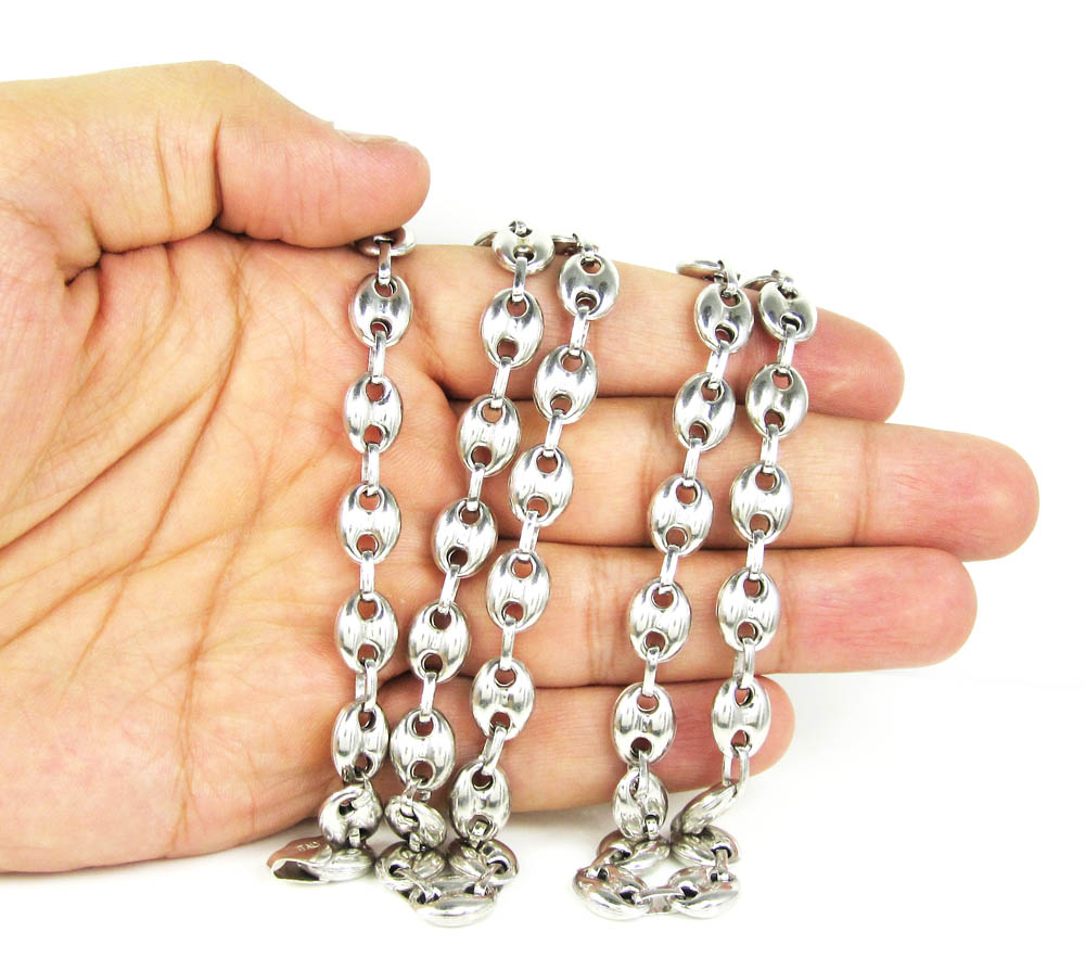 Buy 925 White Sterling Silver Gucci Link Chain 16-36 Inch 12mm Online at ICY JEWELRY