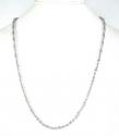 14k gold diamond cut oval bead chain 30 inch 4mm