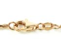 14k gold diamond cut oval bead chain 30 inch 1.85mm