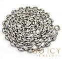14k white gold gucci link chain 28 inch 7mm 