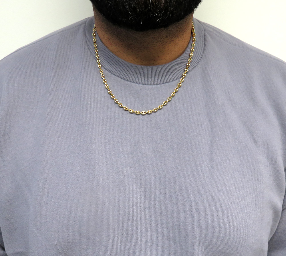 14k yellow gold gucci link chain 20-26 inch 5mm 