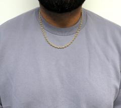14k yellow gold gucci link chain 20-26 inch 5mm 